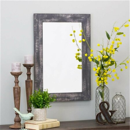 DELUXDESIGNS Morris Wall Mirror, Gray - 40 x 30 in. DE2522560